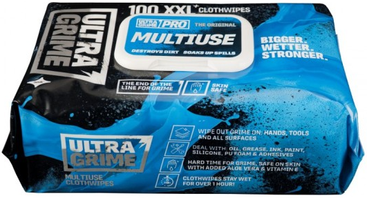 Ultra Grime Wipes Pro Multiuse 100 pack